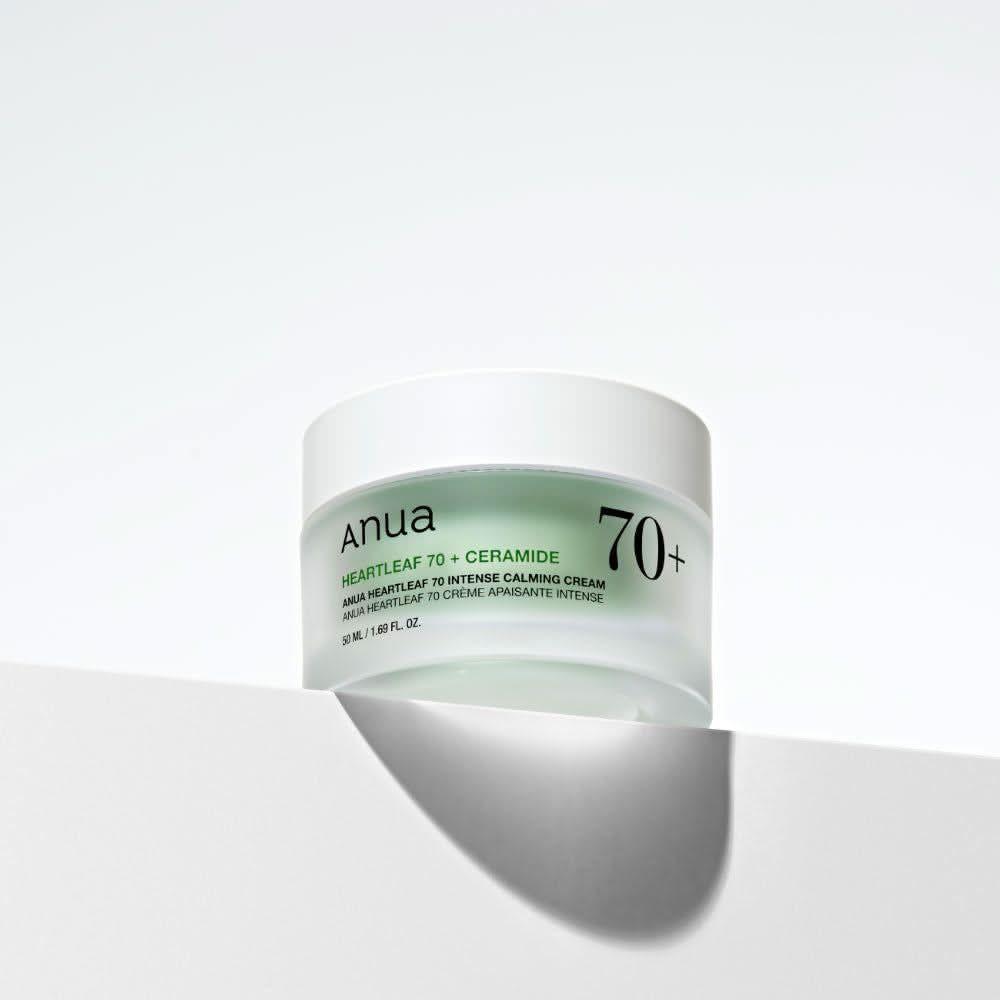 Anua Heartleaf 70% Intense Calming Cream – 50ml | Rich, Soothing Moisturiser for Sensitive, Irritated Skin Anua HEARTLEAF 70% INTENSE CALMING CREAM 50ml - Glam Global UKAnua
