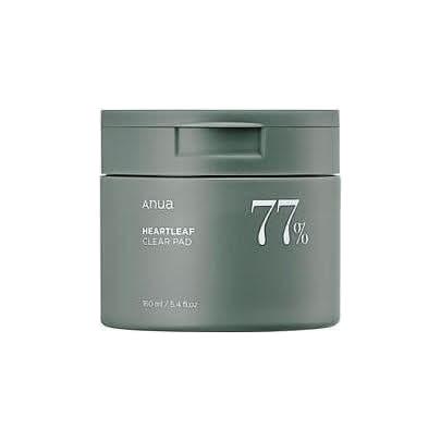 Anua Heartleaf 77% Soothing Pad – 70 Pads (160ml) | Gentle Exfoliation & Pore-Calming Care Anua HEARTLEAF 77 PAD 70ea(150ml) - Glam Global UKAnua