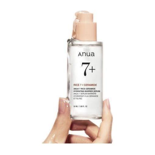 Anua Rice Ceramide 7 Hydrating Barrier Serum - 50ml | Brightening & Hydrating Daily Serum Anua Rice Ceramide 7 Hydrating Barrier Serum 50ml - Glam Global UKAnua