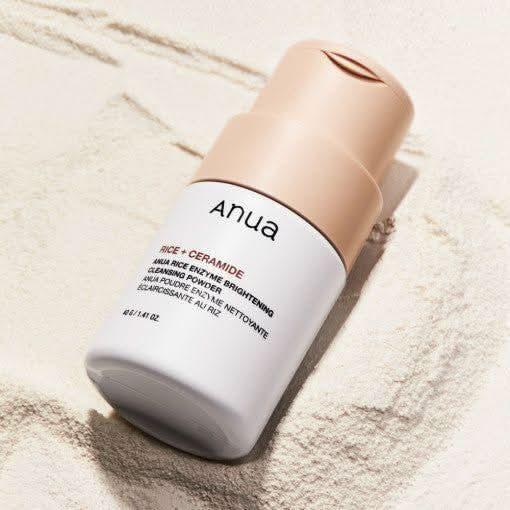 Anua Rice Enzyme Brightening Cleansing Powder – 50g | 2-in-1 Cleanser & Exfoliating Mask Anua Rice Enzyme Brightening Cleansing Powder 40g | Multi - Purpose Gentle Cleanser - Glam Global UKAnua
