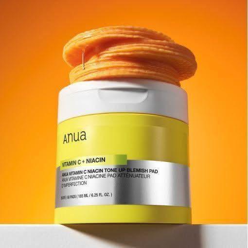 Anua Vitamin C + Niacin Tone Up Blemish Pad – 70 Pads | Brightening & Tone-Perfecting Skincare Wipes Anua Vitamin C + Niacin Tone Up Blemish Pad - 60 Pads (185ml) - Glam Global UKAnua