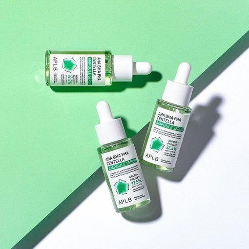 APLB AHA BHA PHA Centella Ampoule Serum – 30ml | Exfoliating & Calming Serum for Smooth, Clear Skin APLB AHA BHA PHA Centella Ampoule Serum 40ml - Glam Global UKAPLB