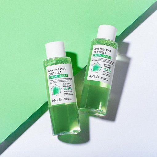 APLB AHA BHA PHA Centella Facial Toner – 200ml | Exfoliating, Soothing & Hydrating Toner for Sensitive Skin APLB AHA BHA PHA Centella Facial Toner 160ml - Glam Global UKAPLB