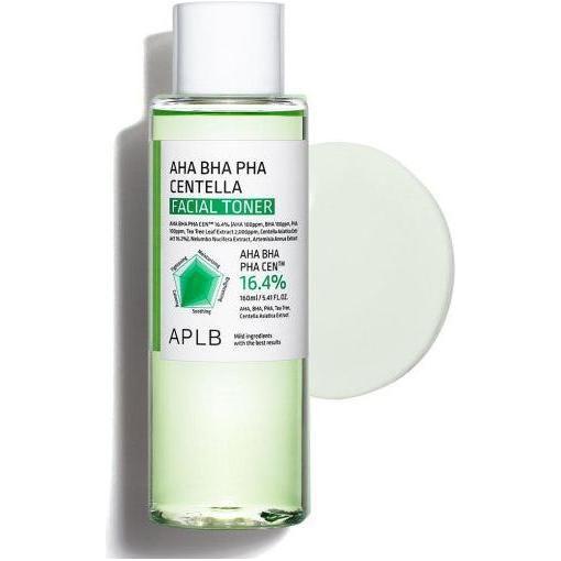 APLB AHA BHA PHA Centella Facial Toner – 200ml | Exfoliating, Soothing & Hydrating Toner for Sensitive Skin APLB AHA BHA PHA Centella Facial Toner 160ml - Glam Global UKAPLB