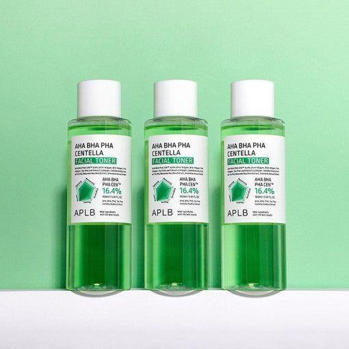 APLB AHA BHA PHA Centella Facial Toner – 200ml | Exfoliating, Soothing & Hydrating Toner for Sensitive Skin APLB AHA BHA PHA Centella Facial Toner 160ml - Glam Global UKAPLB
