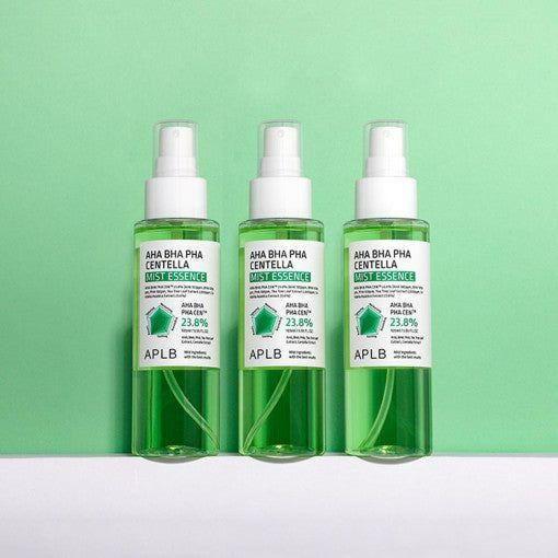 APLB AHA BHA PHA Centella Mist Essence – 100ml | Exfoliating, Calming & Hydrating Spray APLB AHA BHA PHA Centella Mist Essence - 105ml | Exfoliating & Soothing Hydration - Glam Global UKAPLB