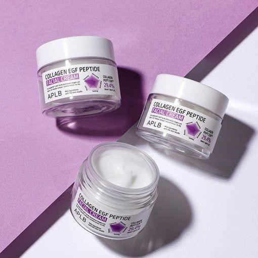 APLB Collagen EGF Peptide Facial Cream – 50ml | Firming, Hydrating & Anti-Aging Moisturiser APLB Collagen EGF Peptide Facial Cream 55ml - Glam Global UKAPLB