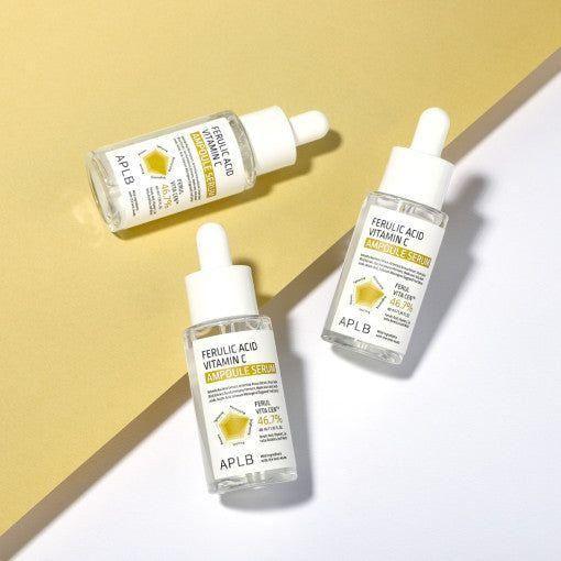 APLB Ferulic Acid Vitamin C Ampoule Serum – 55ml | Brightening & Antioxidant Treatment APLB Ferulic Acid Vitamin C Ampoule Serum 40ml - Glam Global UKAPLB
