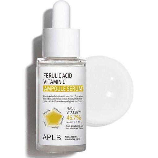 APLB Ferulic Acid Vitamin C Ampoule Serum – 55ml | Brightening & Antioxidant Treatment APLB Ferulic Acid Vitamin C Ampoule Serum 40ml - Glam Global UKAPLB