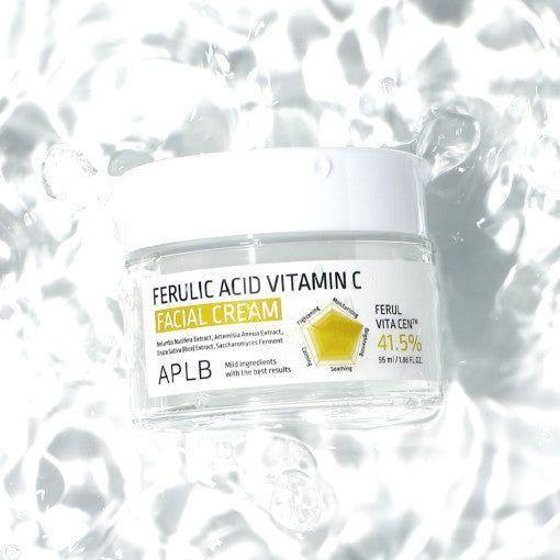 APLB Ferulic Acid Vitamin C Facial Cream – 55ml | Brightening & Antioxidant Moisturiser APLB Ferulic Acid Vitamin C Facial Cream 55ml - Glam Global UKAPLB