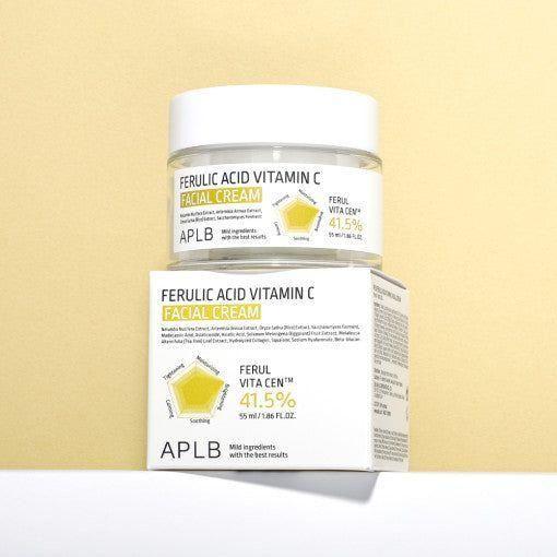 APLB Ferulic Acid Vitamin C Facial Cream – 55ml | Brightening & Antioxidant Moisturiser APLB Ferulic Acid Vitamin C Facial Cream 55ml - Glam Global UKAPLB
