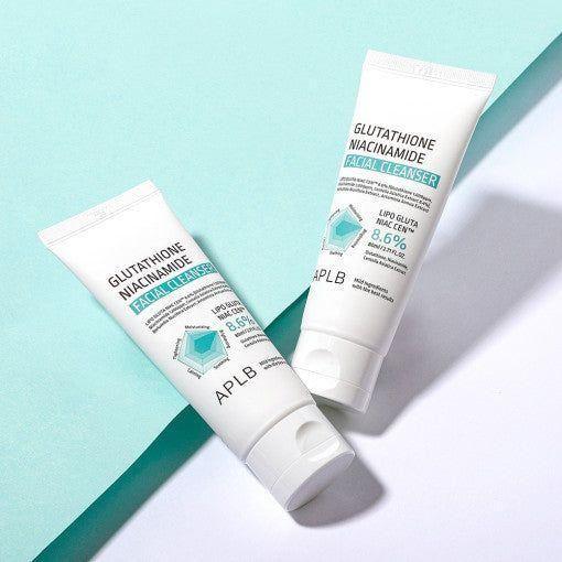 APLB Glutathione Niacinamide Facial Cleanser – 120ml | Brightening & Hydrating Gentle Foam Cleanser APLB Glutathione Niacinamide Facial Cleanser 80ml - Glam Global UKAPLB