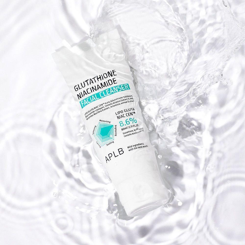 APLB Glutathione Niacinamide Facial Cleanser – 120ml | Brightening & Hydrating Gentle Foam Cleanser APLB Glutathione Niacinamide Facial Cleanser 80ml - Glam Global UKAPLB