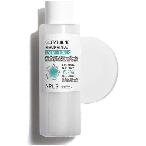 APLB Glutathione Niacinamide Facial Toner – 200ml | Brightening, Hydrating & Pore-Refining pH Toner APLB Glutathione Niacinamide Facial Toner 160ml - Glam Global UKAPLB