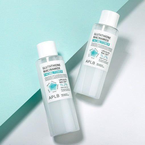 APLB Glutathione Niacinamide Facial Toner – 200ml | Brightening, Hydrating & Pore-Refining pH Toner APLB Glutathione Niacinamide Facial Toner 160ml - Glam Global UKAPLB