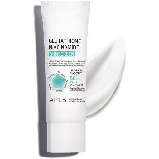 APLB Glutathione Niacinamide Sunscreen – 50ml | SPF50+ PA++++ Brightening & Hydrating UV Protection APLB Glutathione Niacinamide Sunscreen - 40ml | SPF50+ PA++++ UV Protection - Glam Global UKAPLB