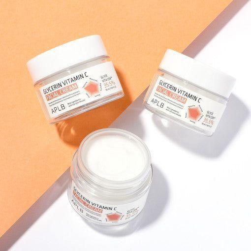 APLB Glycerin Vitamin C Facial Cream – 55ml | Hydrating & Brightening Daily Moisturiser APLB Glycerin Vitamin C Facial Cream 55ml - Glam Global UKAPLB