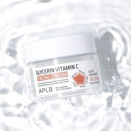 APLB Glycerin Vitamin C Facial Cream – 55ml | Hydrating & Brightening Daily Moisturiser APLB Glycerin Vitamin C Facial Cream 55ml - Glam Global UKAPLB