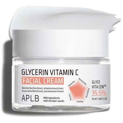 APLB Glycerin Vitamin C Facial Cream – 55ml | Hydrating & Brightening Daily Moisturiser APLB Glycerin Vitamin C Facial Cream 55ml - Glam Global UKAPLB
