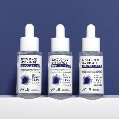 APLB Glycolic Acid Niacinamide Ampoule Serum – 55ml | Brightening & Refining Daily Treatment APLB Glycolic Acid Niacinamide Ampoule Serum 40ml - Glam Global UKAPLB