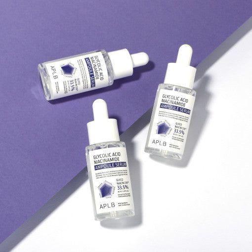 APLB Glycolic Acid Niacinamide Ampoule Serum – 55ml | Brightening & Refining Daily Treatment APLB Glycolic Acid Niacinamide Ampoule Serum 40ml - Glam Global UKAPLB