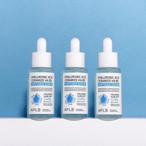 APLB Hyaluronic Acid Ceramide HA B5 Ampoule Serum – 55ml | Deep Hydration & Barrier Strengthening Serum APLB Hyaluronic Acid Ceramide HA B5 Ampoule Serum 40ml - Glam Global UKAPLB