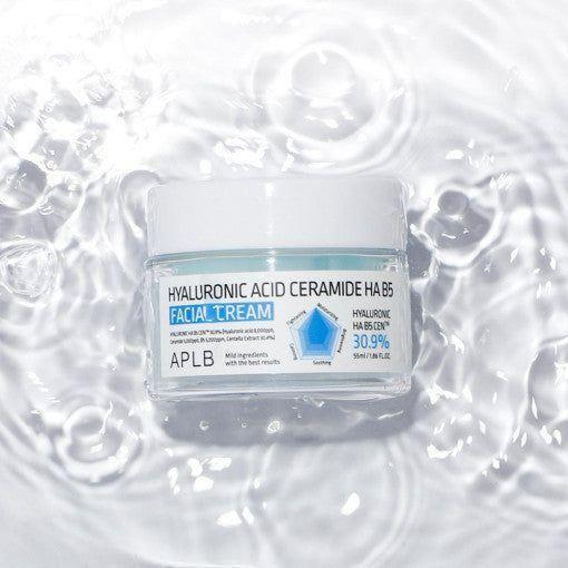 APLB Hyaluronic Acid Ceramide HA B5 Facial Cream – 55ml | Deep Hydration & Skin Barrier Repair Moisturiser APLB Hyaluronic Acid Ceramide HA B5 Facial Cream 55ml - Glam Global UKAPLB