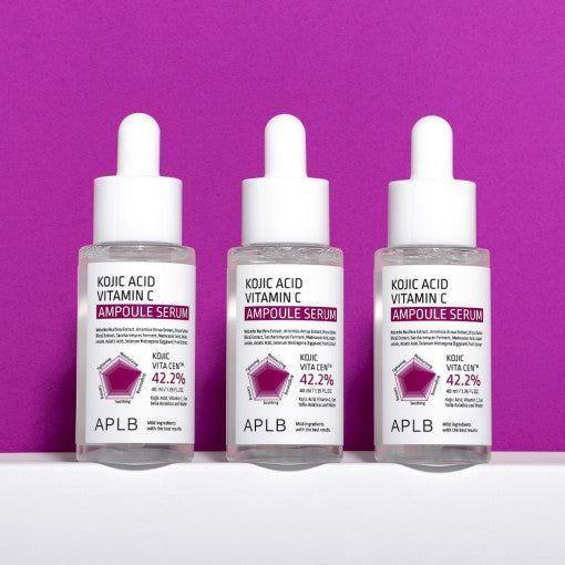 APLB Kojic Acid Vitamin C Ampoule Serum – 55ml | Brightening, Hydrating & Skin Barrier Repair APLB Kojic Acid Vitamin C Ampoule Serum - 40ml | Brightening & Hydrating Care - Glam Global UKAPLB