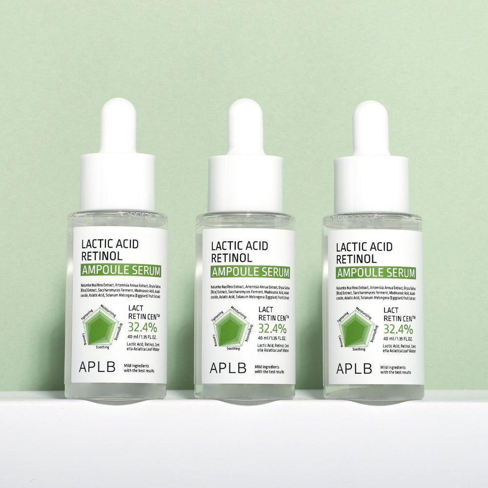 APLB Lactic Acid Retinol Ampoule Serum – 55ml | Gentle Exfoliation & Deep Hydration APLB Lactic Acid Retinol Ampoule Serum 40ml - Glam Global UKAPLB