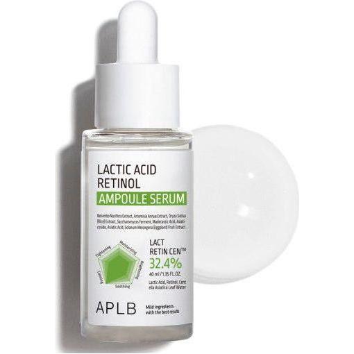 APLB Lactic Acid Retinol Ampoule Serum – 55ml | Gentle Exfoliation & Deep Hydration APLB Lactic Acid Retinol Ampoule Serum 40ml - Glam Global UKAPLB