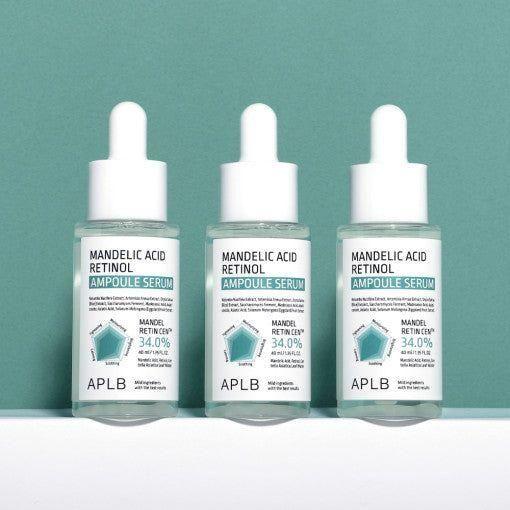 APLB Mandelic Acid Retinol Ampoule Serum – 55ml | Gentle Exfoliation & Hydrating Treatment APLB Mandelic Acid Retinol Ampoule Serum 40ml | Gentle Exfoliation & Elasticity Boost - Glam Global UKAPLB