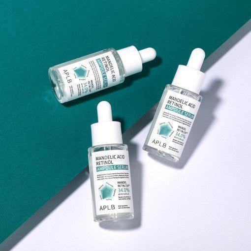 APLB Mandelic Acid Retinol Ampoule Serum – 55ml | Gentle Exfoliation & Hydrating Treatment APLB Mandelic Acid Retinol Ampoule Serum 40ml | Gentle Exfoliation & Elasticity Boost - Glam Global UKAPLB