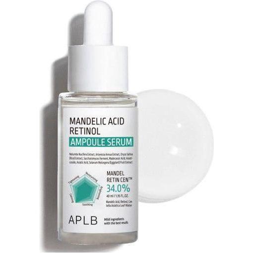 APLB Mandelic Acid Retinol Ampoule Serum – 55ml | Gentle Exfoliation & Hydrating Treatment APLB Mandelic Acid Retinol Ampoule Serum 40ml | Gentle Exfoliation & Elasticity Boost - Glam Global UKAPLB
