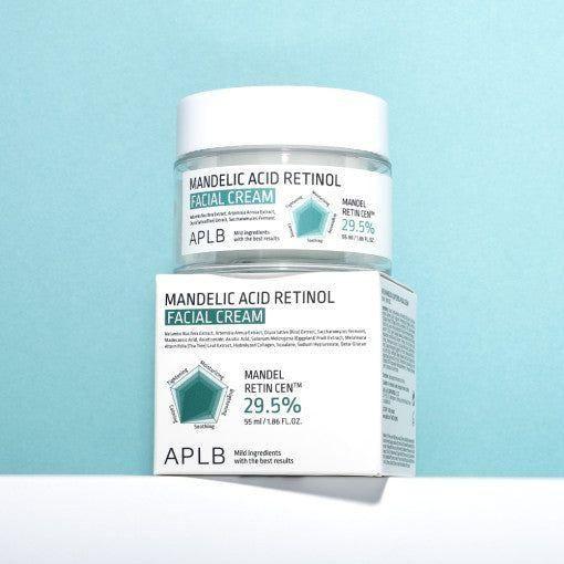 APLB Mandelic Acid Retinol Facial Cream – 55ml | Gentle Exfoliation & Hydration APLB Mandelic Acid Retinol Facial Cream 55ml - Glam Global UKAPLB