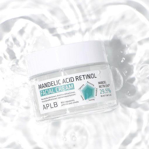 APLB Mandelic Acid Retinol Facial Cream – 55ml | Gentle Exfoliation & Hydration APLB Mandelic Acid Retinol Facial Cream 55ml - Glam Global UKAPLB