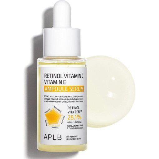 APLB Retinol Vitamin C Vitamin E Ampoule – 55ml | Anti-Aging, Brightening &  Hydrating Serum APLB Retinol Vitamin C Vitamin E Ampoule 40ml - Glam Global UKAPLB