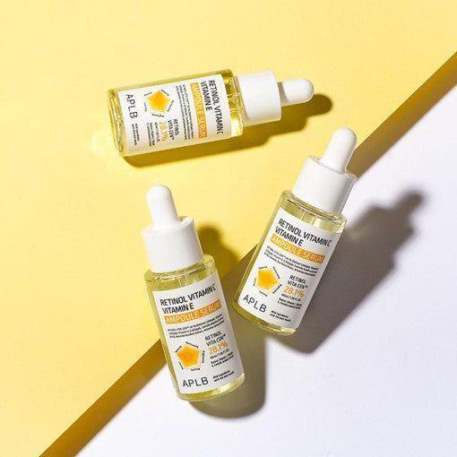 APLB Retinol Vitamin C Vitamin E Ampoule – 55ml | Anti-Aging, Brightening &  Hydrating Serum APLB Retinol Vitamin C Vitamin E Ampoule 40ml - Glam Global UKAPLB
