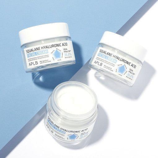 APLB Squalane Hyaluronic Acid Facial Cream – 55ml | Deep Hydration & Skin Barrier Repair APLB Squalane Hyaluronic Acid Facial Cream 55ml - Glam Global UKAPLB