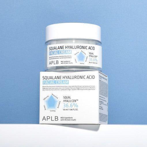 APLB Squalane Hyaluronic Acid Facial Cream – 55ml | Deep Hydration & Skin Barrier Repair APLB Squalane Hyaluronic Acid Facial Cream 55ml - Glam Global UKAPLB