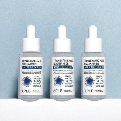 APLB Tranexamic Acid Niacinamide Ampoule Serum – 40ml | Brightening, Hydrating & Pore-Refining Serum APLB Tranexamic Acid Niacinamide Ampoule Serum 40ml - Glam Global UKAPLB