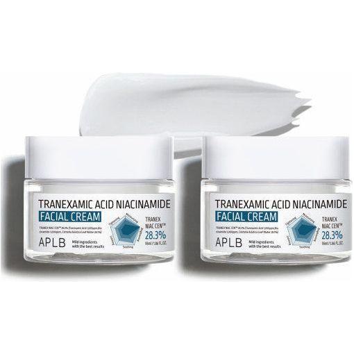 APLB Tranexamic Acid Niacinamide Facial Cream – 55ml | Brightening & Hydrating Daily Moisturiser APLB Tranexamic Acid Niacinamide Facial Cream 55ml - Glam Global UKAPLB