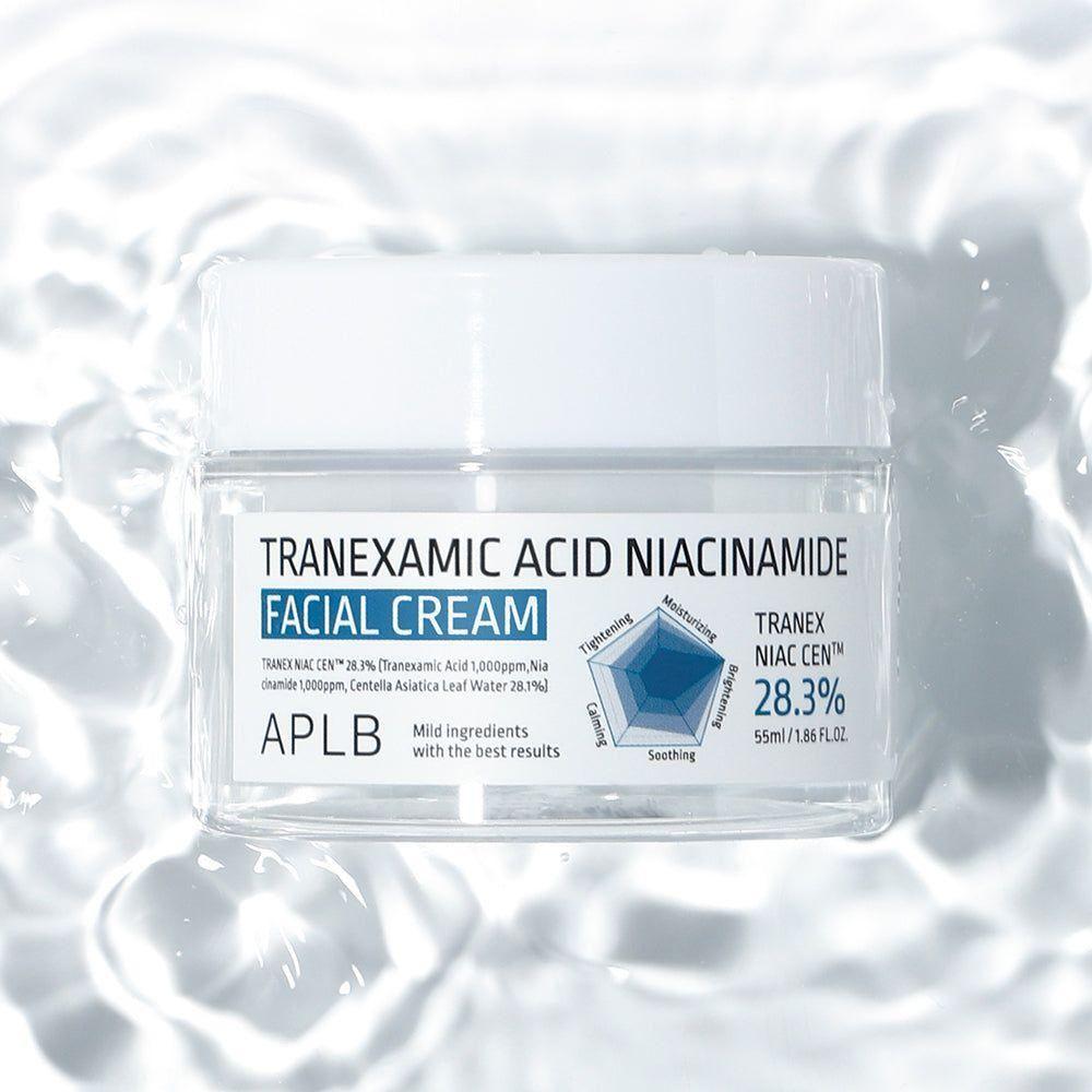 APLB Tranexamic Acid Niacinamide Facial Cream – 55ml | Brightening & Hydrating Daily Moisturiser APLB Tranexamic Acid Niacinamide Facial Cream 55ml - Glam Global UKAPLB