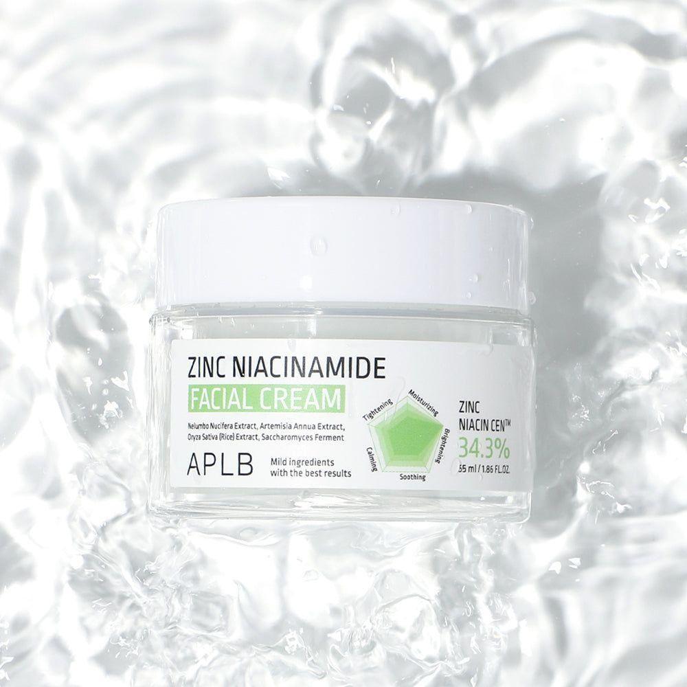 APLB Zinc Niacinamide Facial Cream – 55ml | Oil Control & Brightening for Clear, Balanced Skin APLB Zinc Niacinamide Facial Cream 55ml | Oil Control & Brightening Care - Glam Global UKAPLB
