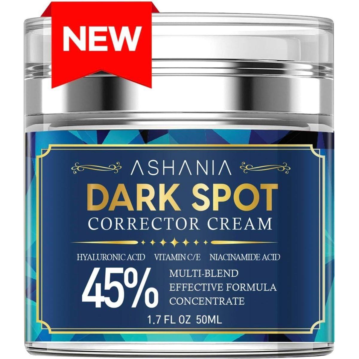 Ashania Dark Spot Corrector Cream 45% - 50ml | Powerful Spot Fading & Brightening Treatment Ashania Dark Spot Corrector Cream 45% - 50ml - Glam Global UKAshania