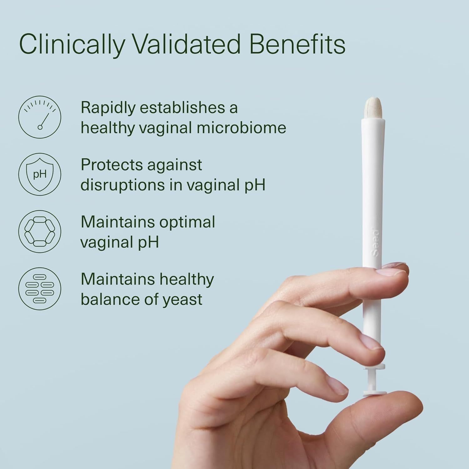 Seed VS-01™ Vaginal Synbiotic 2-Month Starter Kit – 8 Vaginal Tablets & 8 Applicators | Clinically Proven Vaginal Microbiome Support Seed VS-01™ Vaginal Synbiotic 2-Month Starter Kit – 8 Vaginal Tablets & 8 Applicators | Clinically Proven Vaginal Microbiome Support
