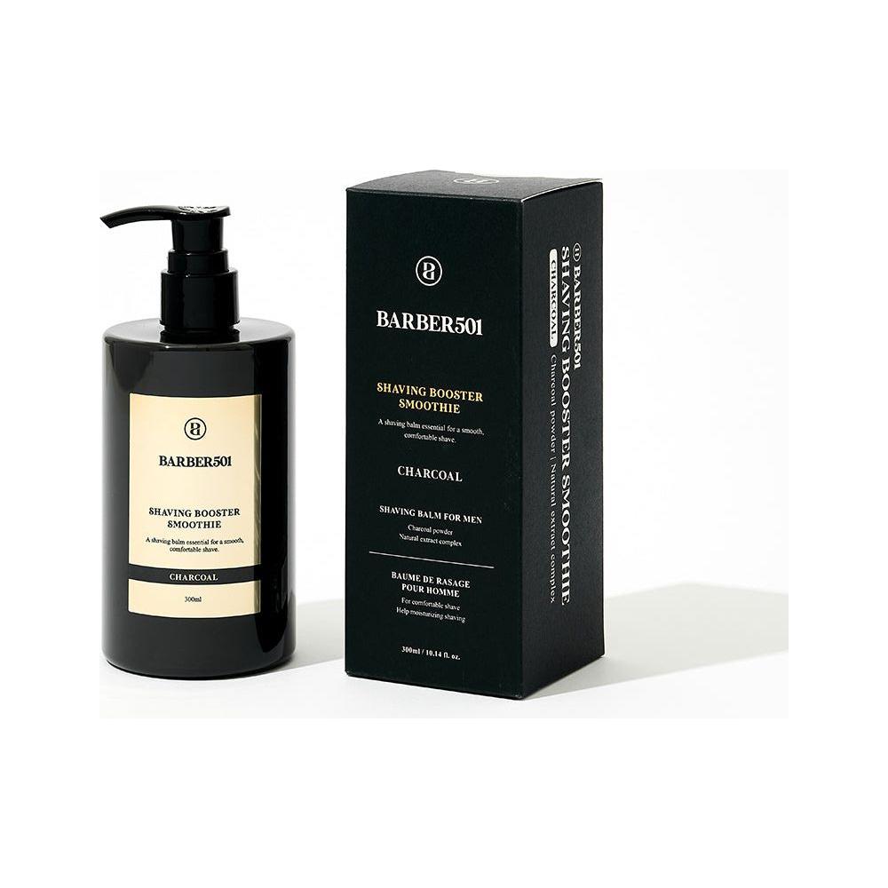 BARBER501 Shaving Booster Smoothie 300ml #CHARCOAL | Smooth Shave & Detoxifying Care for Oily & Irritated Skin BARBER501 Shaving Booster Smoothie 300ml #CHARCOAL - Glam Global UKBARBER501