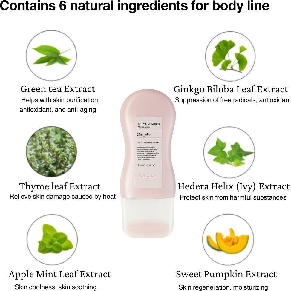 BeaumAnt Body Line Gua Sha Maker – 150ml | Sculpt, Smooth & Firm in One Step BeaumAnt Body Line Gua Sha Maker 150ml - Glam Global UKBeaumAnt