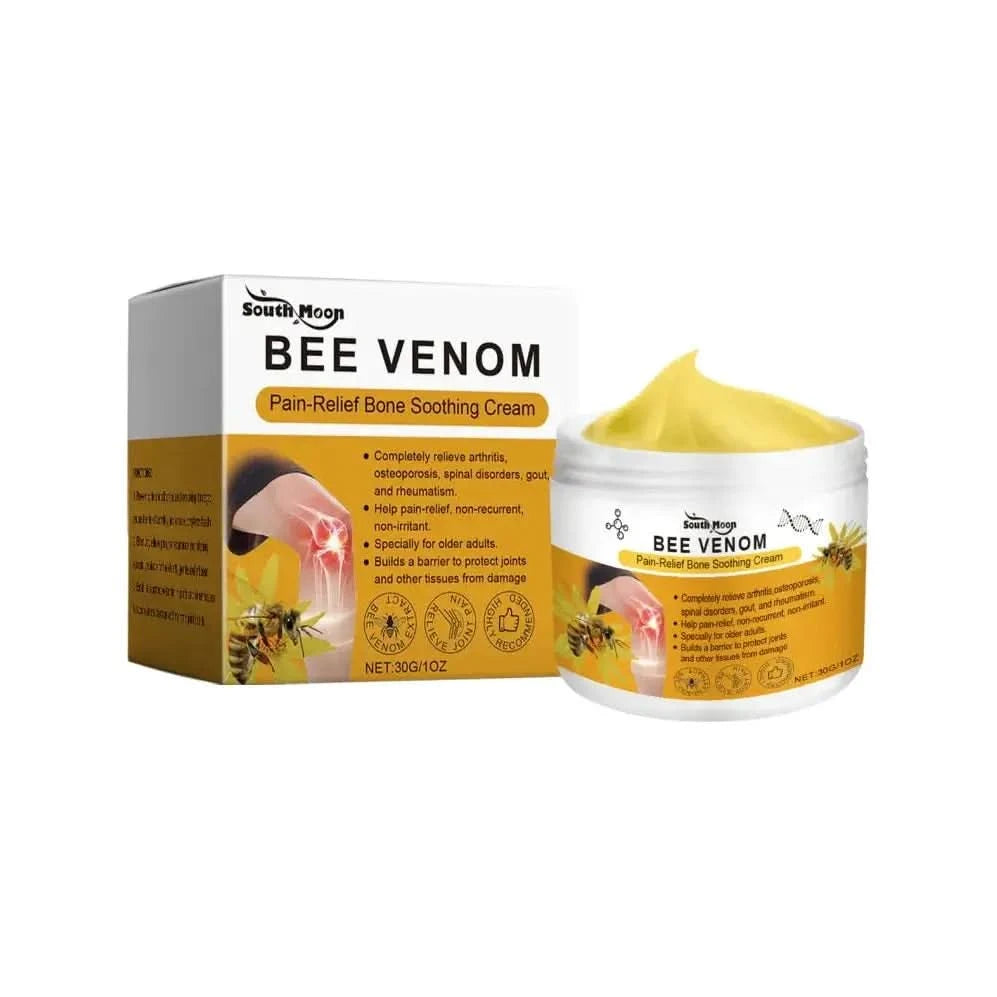 Bee Venom Pain Relief Cream – Natural Soothing Solution for Muscle, Joint, & Arthritis Pain Bee Venom Pain Relief Cream - Glam Global UKGlam Global UK