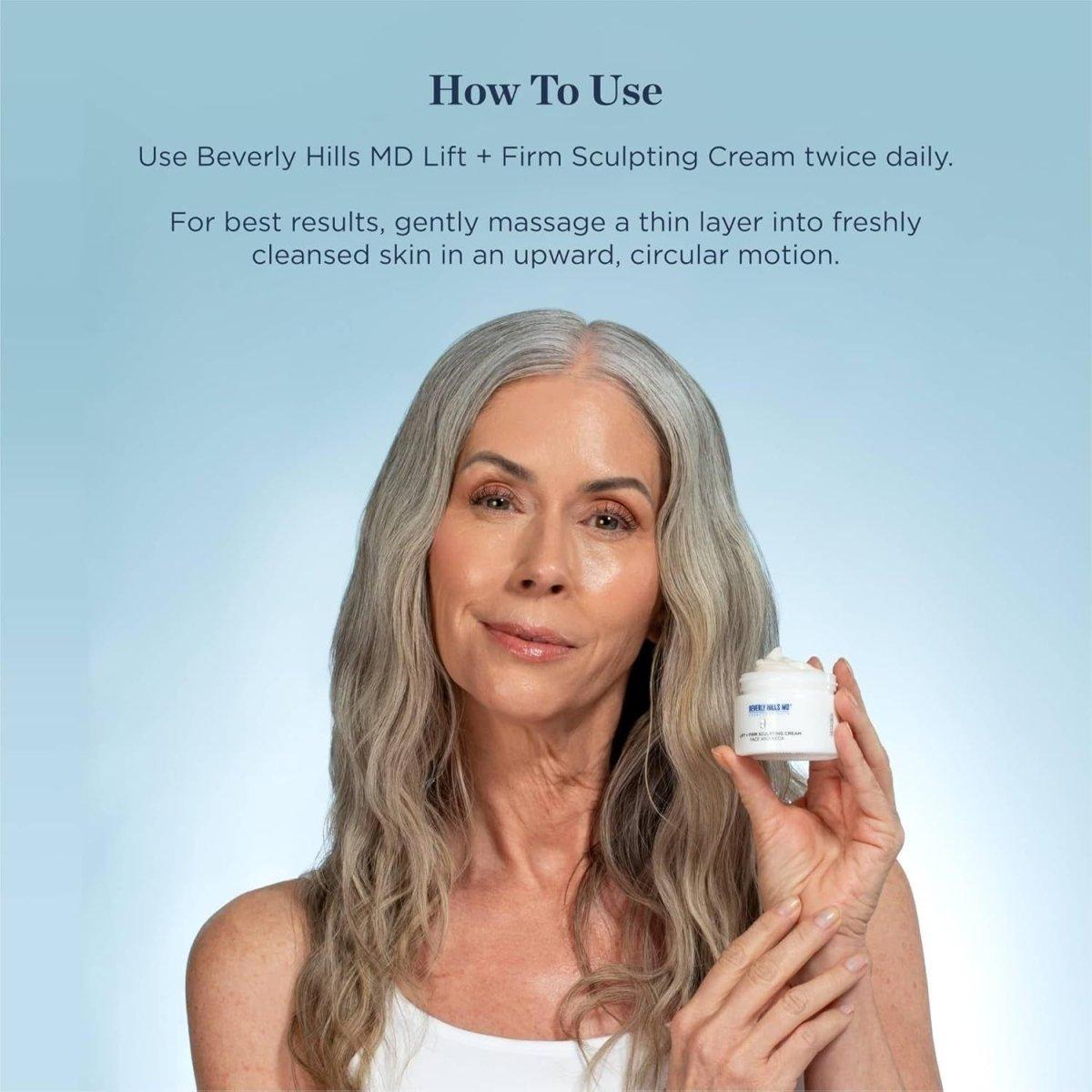 Beverly Hills MD Lift + Firm Sculpting Cream – 50ml | Advanced Skin Firming & Anti-Aging Solution Beverly Hills MD Lift + Firm Sculpting Cream - 50 ml - Glam Global UKBeverly Hills MD