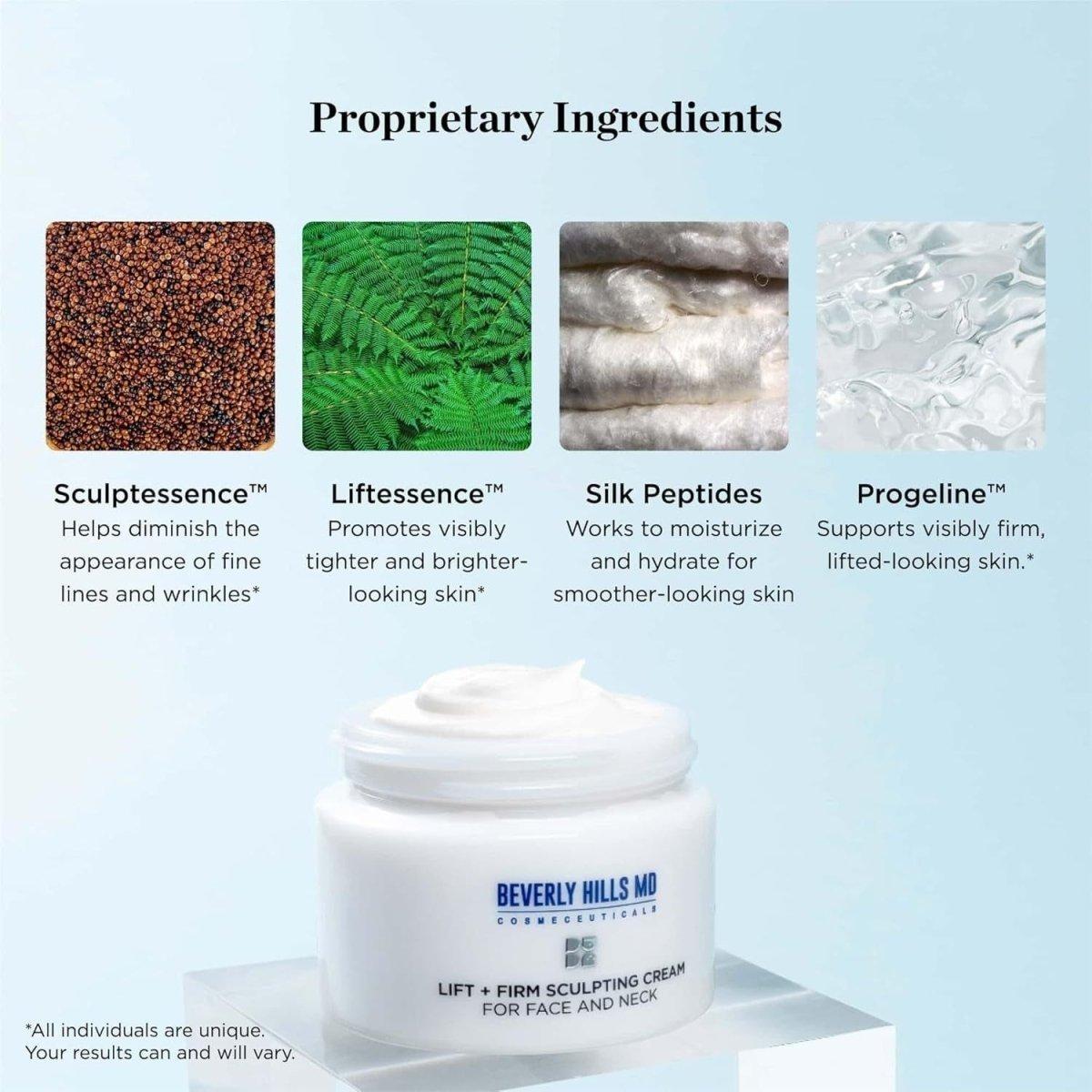 Beverly Hills MD Lift + Firm Sculpting Cream – 50ml | Advanced Skin Firming & Anti-Aging Solution Beverly Hills MD Lift + Firm Sculpting Cream - 50 ml - Glam Global UKBeverly Hills MD